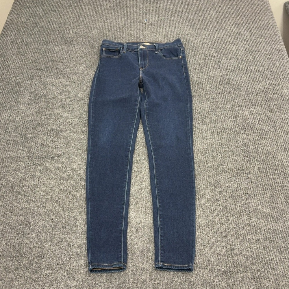 Levis 720 Jeans Womens 26 Blue Cotton High Rise Super Skinny Casual Denim